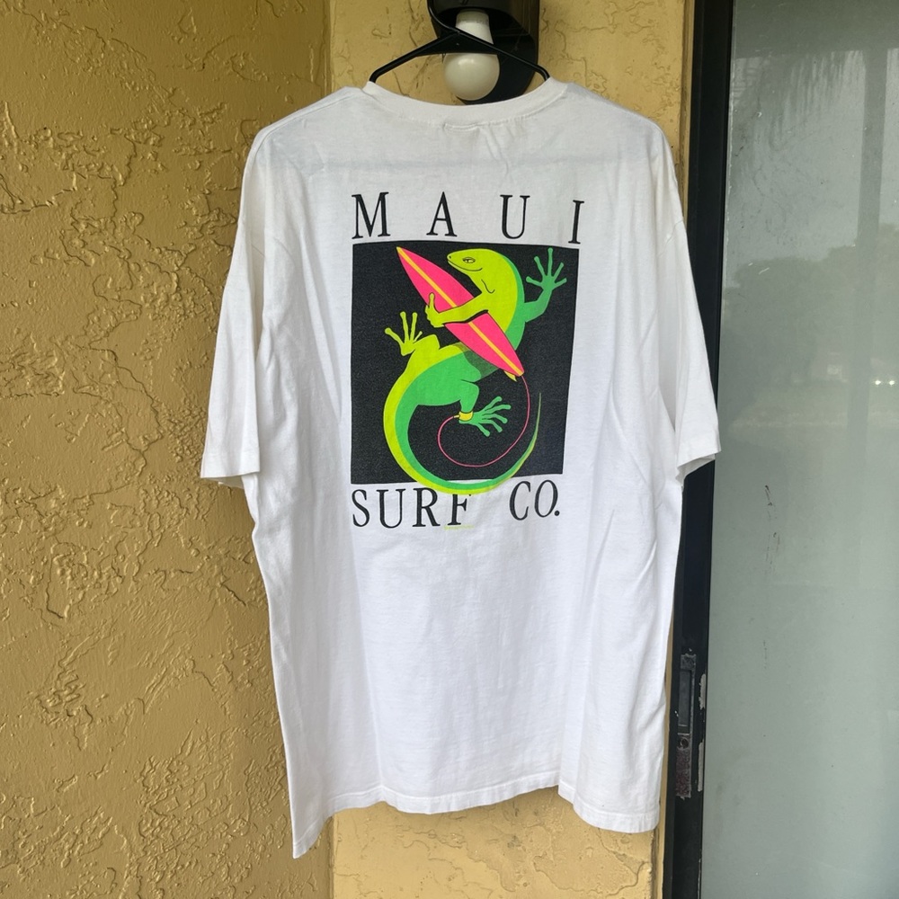 Vintage 80s Crazy Shirts Maui Surf T-shirt XL - Picture 1 of 4